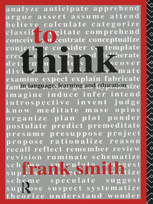 cover image of To Think